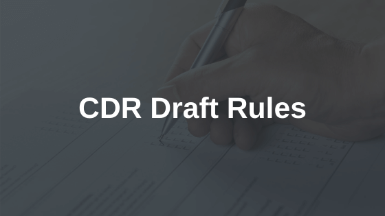 CDR Draft Rules Consultation